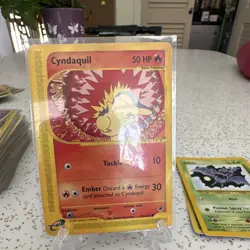 Pokemon TCG Cyndaquil Expedition 105/165 Common Eng 50 HP Unlimited - Image 1
