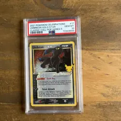 PSA 10 GEM MINT Umbreon Celebrations Classic Collection Holo Pokemon Card 17/17 - Image 1