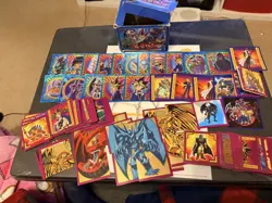 Yugioh Merlin 2005 Purple Back Stickers 170+ Plus Original Box Bundle - Image 1
