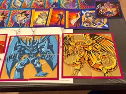 Yugioh Merlin 2005 Purple Back Stickers 170+ Plus Original Box Bundle - Image 4