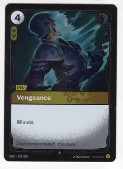 Riftbound League Of Legends Origins Foil Card OGN 229 Vengeance - Image 1