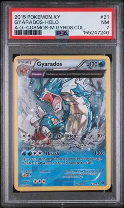 Pokemon Gyarados Holo Rare Card Ancient Origins XY Cosmos 21/98 Psa 7 - Image 1