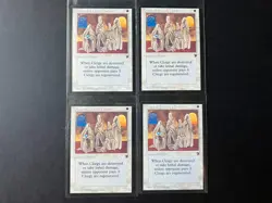 4 x CLERGY OF THE HOLY NIMBUS Cards from the Legends Expansion of MTG 1994 - Image 1