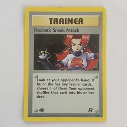 Pokemon 1st Edition Holo - Rocket's Sneak Attack 16/82 - Team Rocket - 🔥 🔥 🔥 - Image 1