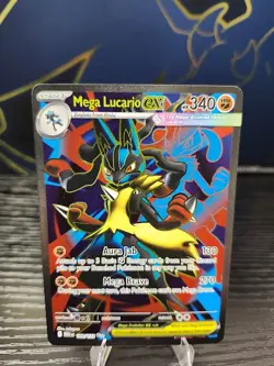 Mega Lucario ex 160/132 Ultra Rare Mega Evolution Pokemon Holo Near Mint - Image 1