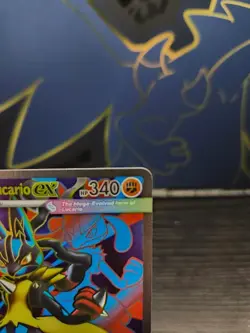 Mega Lucario ex 160/132 Ultra Rare Mega Evolution Pokemon Holo Near Mint - Image 3