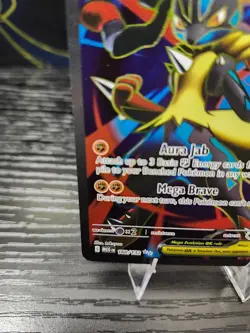 Mega Lucario ex 160/132 Ultra Rare Mega Evolution Pokemon Holo Near Mint - Image 4