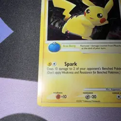 2007 Pokemon Pop Series 6 Pikachu Holo 9/17 HP - Image 3