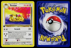 PERSIAN 42/64 UNCOMMON JUNGLE POKEMON 1ST EDITION LP - Image 3