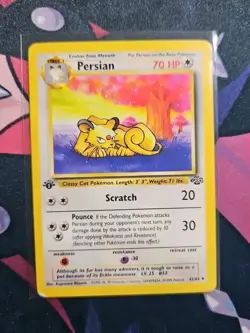 Pokemon TCG Persian Jungle 1st Edition Uncommon Card 42/64 HP/DMG - Image 1