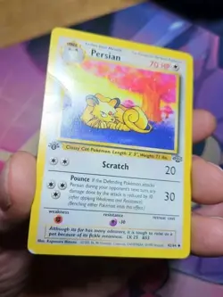 Pokemon TCG Persian Jungle 1st Edition Uncommon Card 42/64 HP/DMG - Image 3