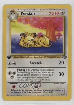 Persian 1st Ed. Pokemon Jungle #42 1999 - Image 1