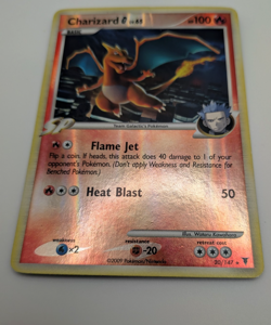 Charizard G Lv 65 Pokemon 20/147 Supreme Victors Team Galactic Reverse Holo MP - Image 3