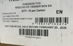 Pokemon Ascended Heroes ETB Sealed Case of 10 Elite Trainer Boxes - Image 1