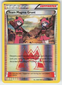 Team Magma Grunt 30/34 Uncommon Double Crisis Pokemon Reverse Holo MP - Image 1
