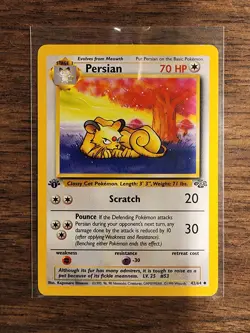 1999 Pokemon Jungle - Persian - 1st Edition - #42 - Image 1