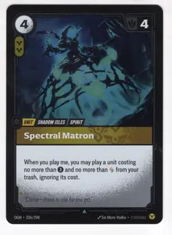 Riftbound League Of Legends Origins Foil Card OGN 226 Spectral Matron - Image 1