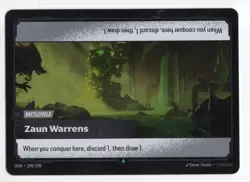 Riftbound League Of Legends Origins Foil Card OGN 298 Zaun Warrens - Image 1