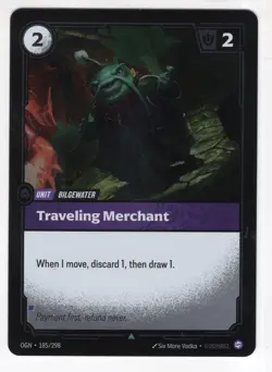Riftbound League Of Legends Origins Foil Card OGN 185 Traveling Merchant - Image 1