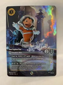 Disney Lorcana Fabled Lilo Best Explorer Ever Enchanted 238/204 - Image 1