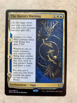 The Raven's Warning - MTG Magic Cards - Kaldheim - Image 1