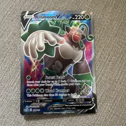 Rillaboom V 175/192 Rebel Clash Full Art Pokemon Card NM - Image 1