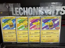 SET (4) - Pokemon Indonesia Pikachu Batik 101 154 155 190/SV-P Sealed Promo Lot - Image 2