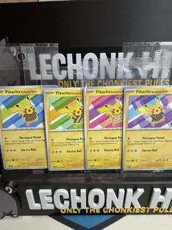 SET (4) - Pokemon Indonesia Pikachu Batik 101 154 155 190/SV-P Sealed Promo Lot - Image 3