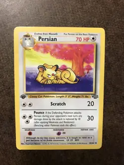Pokemon Jungle 1999 1st Edition Persian 42/64 LP - Image 1