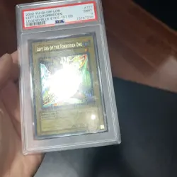 YUGIOH 1ST ED LOB-121 LEFT LEG OF THE FORBIDDEN ONE PSA 9 Mint Wavy - Image 3