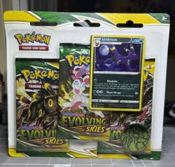 Pokemon Trading Card Game: Evolving Skies - Three Pack Blister Umbreon Promo - Image 1