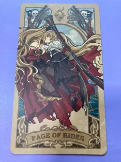 Fate Grand Order FGO Page of Rider Astolfo and Charlemagne Tarot Card Japanese - Image 1