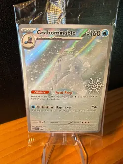 SEALED Crabominable (149/142) Holiday 2025 Snowflake Stamp Promo Sealed Pokemon - Image 1