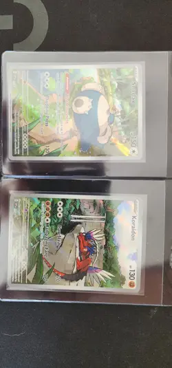 Lot of 2023 Pokemon 051 Snorlax promo and 2023 014 Koraidon promo - Image 1
