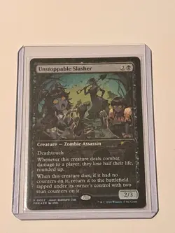 Unstoppable Slasher MTG Card Japan Standard Cup ENGLISH FOIL PROMO Anime Art!!!! - Image 1
