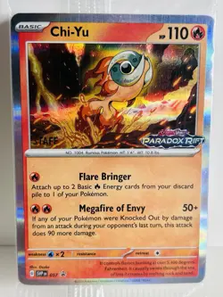 Paradox Rift Staff Promo 4 Card Pack Holo Rare Pokemon TCG (SEALED) - Image 1