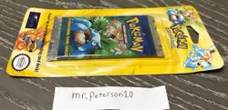 1999 Pokemon TCG Base Set Unlimited Sealed Booster/Blister Pack WOTC - Venasaur - Image 5