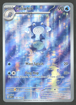 Pokemon TCG: Poliwhirl 176/165 Scarlet & Violet 151 Illustration Rare - Image 1