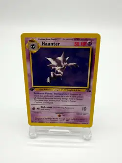 Pokemon Card Haunter 21/62 Fossil Set Non Holo Rare 1st Edition NM - Image 1
