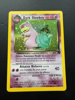 Dark Slowbro ITALIAN Holo Rare Holo Team Rocket 12/82 Pokemon Card - Image 1