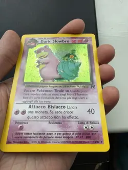Dark Slowbro ITALIAN Holo Rare Holo Team Rocket 12/82 Pokemon Card - Image 3