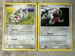 2X Slakoth 63/108 -99/123 Non Holo Vintage Pokemon Card- Ex Power Keepers NM - Image 1
