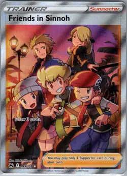 Friends in Sinnoh (Full Art) 149/159 SWSH: Crown Zenith - Pokemon Card - NM - Image 1