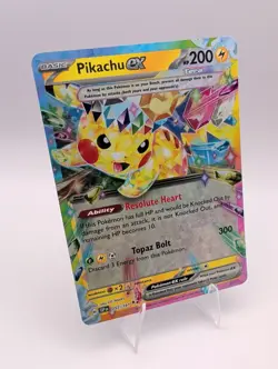 Pikachu ex - 057/191 Double Rare Holo English Surging Sparks Pokemon Card NM - Image 1