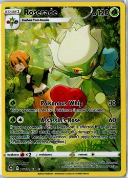 Pokemon Card - Roserade #TG02/TG30 SWSH11: Lost Origin Trainer Gallery NM - Image 1