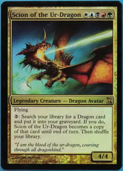 Scion of the Ur-Dragon FOIL Time Spiral PLD Rare CARD (516577) ABUGames - Image 1