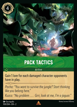 Pack Tactics #100 Rare | Lorcana: Rise of the Floodborn Card - Image 1