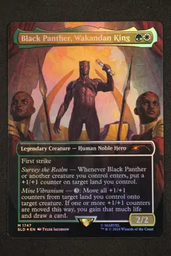 Black Panther, Wakandan King [SLD - 1747] - NM TCG MTG - Image 1