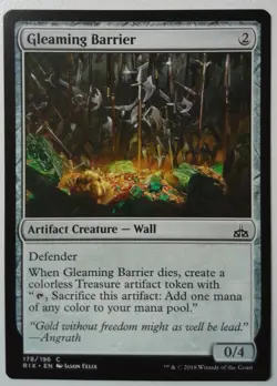 Gleaming Barrier *Common* Magic MtG x1 Rivals of Ixalan - Image 1