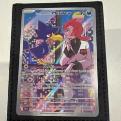 Team Rocket's Murkrow Illustration Rare Pokemon SV10: Destined Rivals 200/182 NM - Image 1